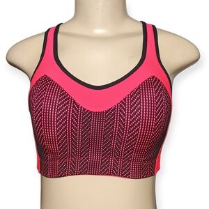 Champion Neon Pink and Black Sports Bra